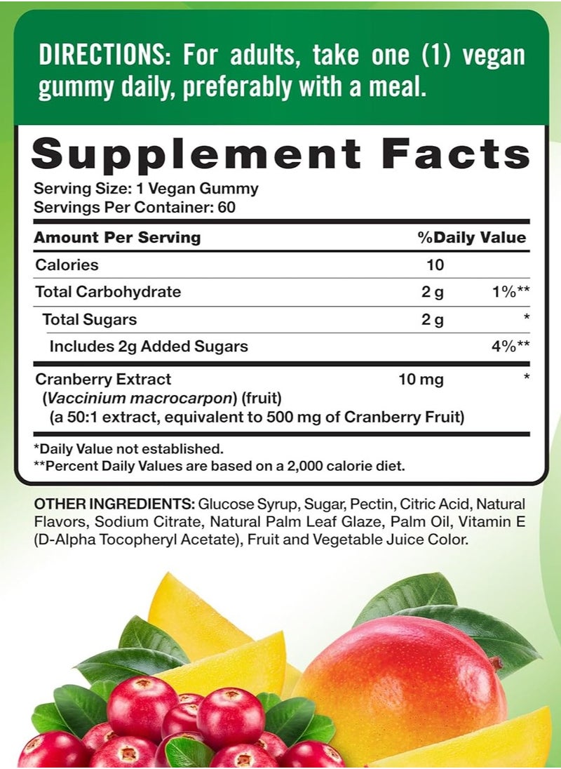 Nature's Truth Cleansing Cranberry Gummies, Delicious Cranberry Mango, 60 Gummies  - Image 2