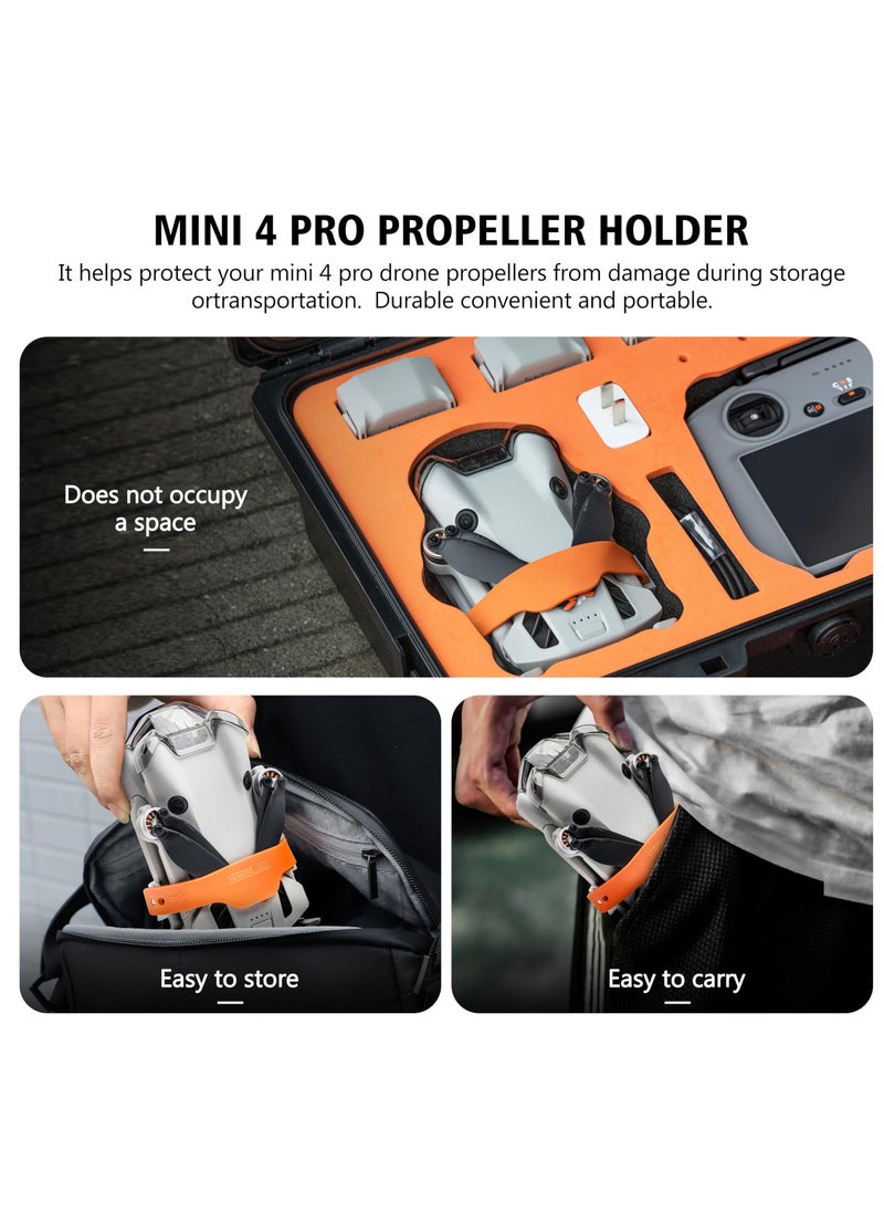 Excefore Mini 4 Pro Propeller Holder, Propeller Guard Strap for DJI Mini 4 Pro Drone Propellers,Protector Stabilizer and Propellers Fixator  - Image 5