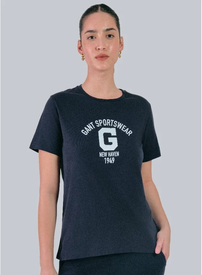 غانت Regular Fit Logo T-Shirt