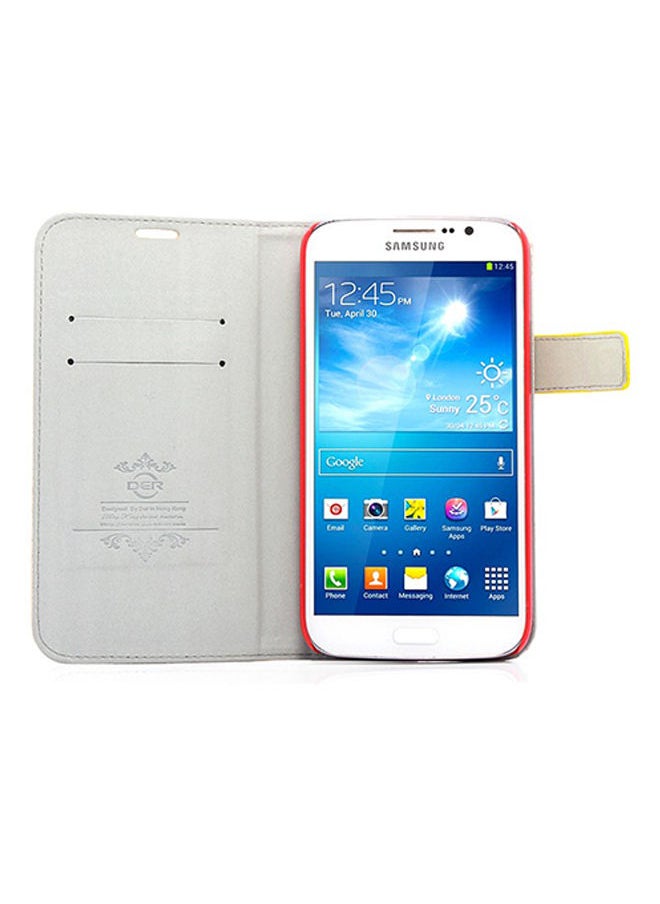 NIBEMINENT - Wallet Case Cover With Stand For Samsung Galaxy Mega 5.8 I9150/ I9152 Red - Image 1