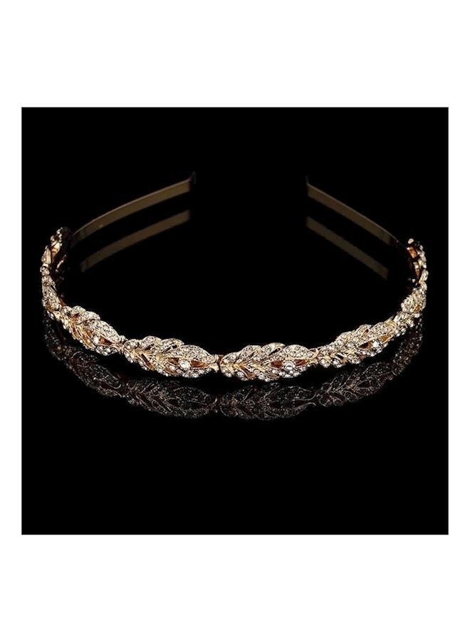 NIBEMINENT Crystal Studded Bridal Tiara 