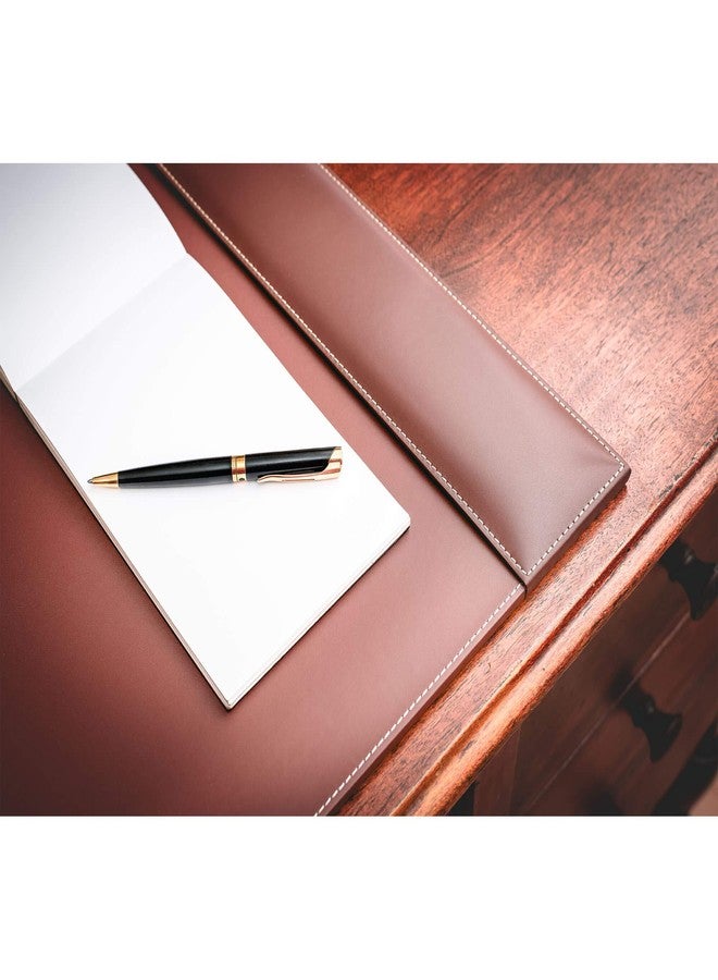 Dacasso Rustic Brown Desk Pad with Side-Rails, 25.5 by 17.25-Inch - Image 4