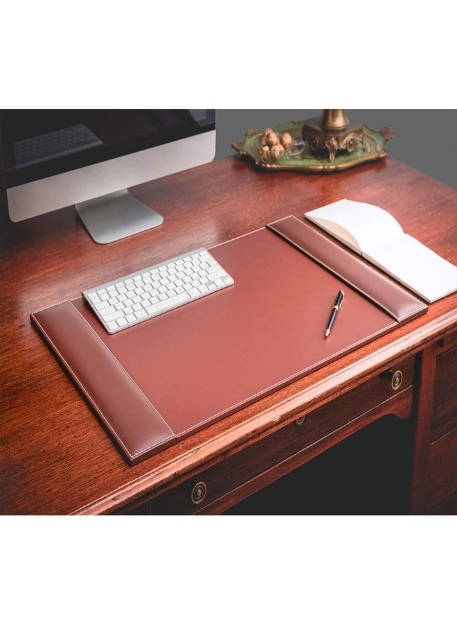 Dacasso Rustic Brown Desk Pad with Side-Rails, 25.5 by 17.25-Inch - Image 3