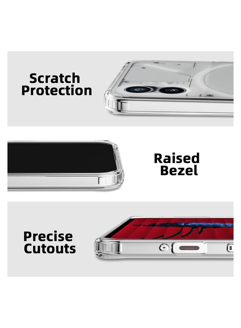 ELTRAZONE ELTERAZONE Compatible with Nothing Phone 1 Case Clear Slim Protective Shockproof [Military Grade Drop Protection] Anti-Drop Durable Hard PC Back with Soft Edge Thin Covers - Image 5