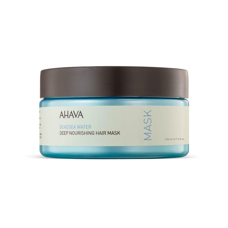 AHAVA Dead Sea Water Deep Nourishing Hair Mask - Rich & Creamy Mask Nourishing & Revitalizing Shine, Cures Daily Scalp & Hair Damage, includes exclusive Osmoter, Jojoba Oil & Argan Oil 7.4 Fl.Oz - Image 1