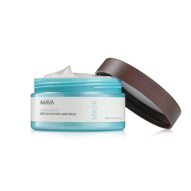 AHAVA Dead Sea Water Deep Nourishing Hair Mask - Rich & Creamy Mask Nourishing & Revitalizing Shine, Cures Daily Scalp & Hair Damage, includes exclusive Osmoter, Jojoba Oil & Argan Oil 7.4 Fl.Oz - Image 3