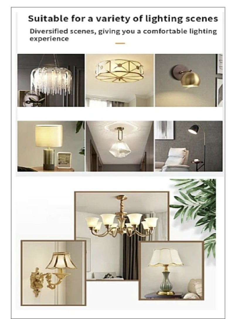 هامر لمبةالإضاءة شكل اسطواني بتصميم حديث وجميل اصفر 7 واط E14 - Image 4