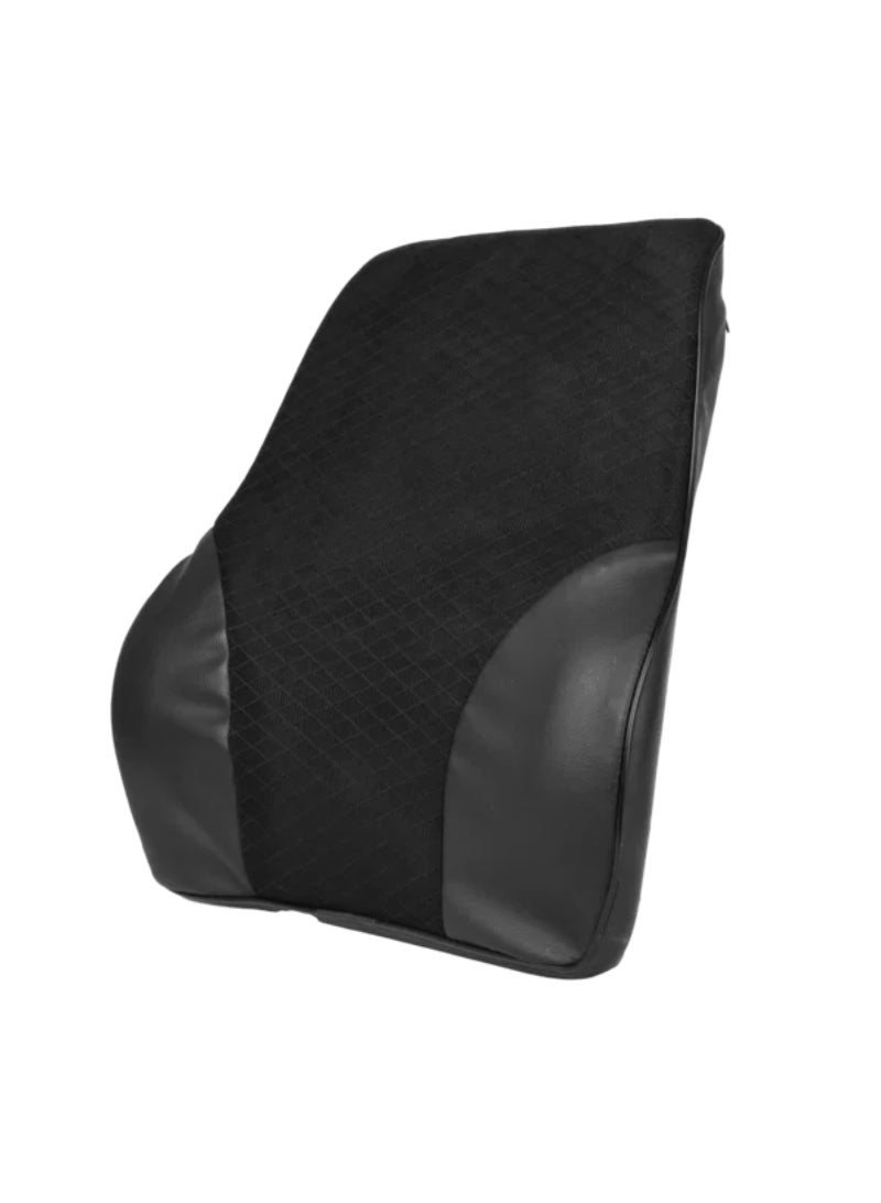 Autosmart Ergonomic Design Car Back Rest Cushion Black and Grey