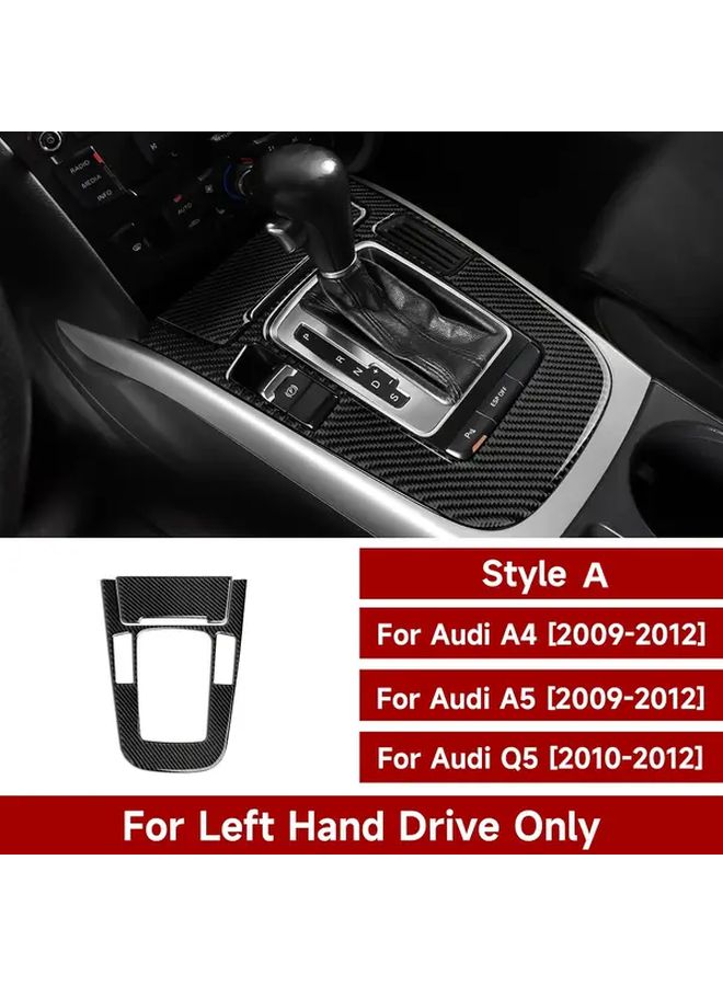 Carbon Fiber Gear Shift Panel Cover For Audi A4 A5 Q5 Models 2007 2016 - Image 5