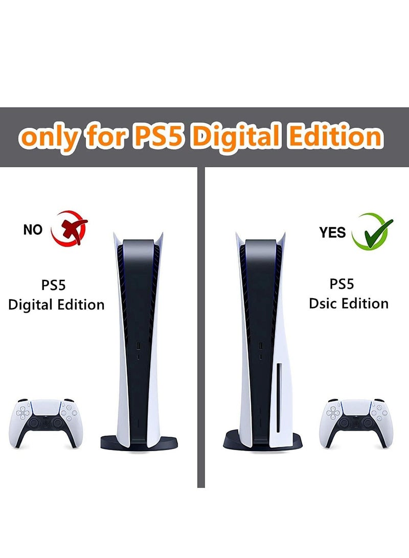 Excefore Skin for PlayStation 5 Disc Edition, Sticker for PS5 Vinyl Decal Cover for Playstation 5 Controller  - Image 4