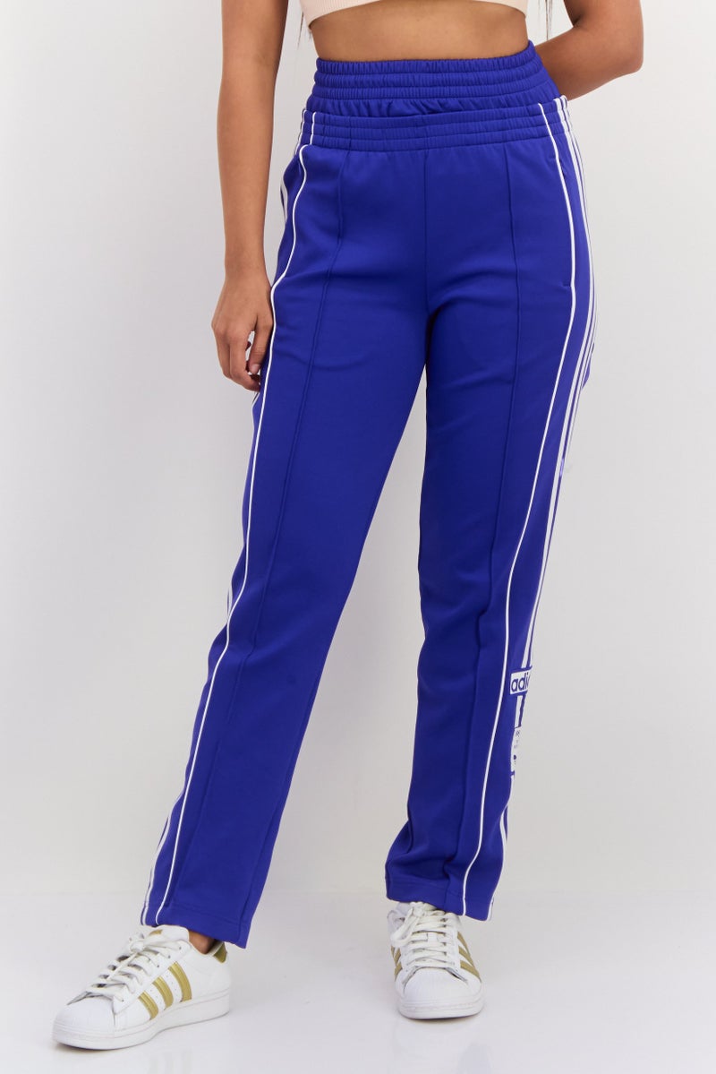 adidas Originals Women Loose Fit Stripe Outdoors Sweatpants, Blue  - Image 1