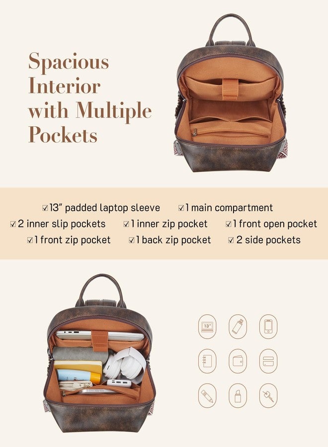 Missnine Backpack Purse for Women, PU Leather Travel Backpack, Designer Shoulder Bag, Ladies Convertible Satchel Bags - Image 3