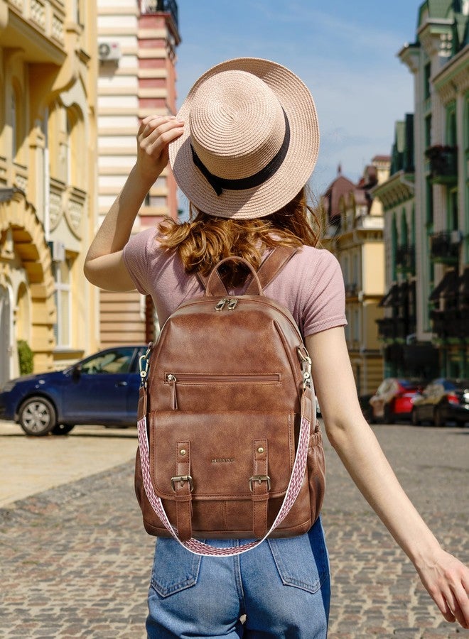 Missnine Backpack Purse for Women, PU Leather Travel Backpack, Designer Shoulder Bag, Ladies Convertible Satchel Bags - Image 2