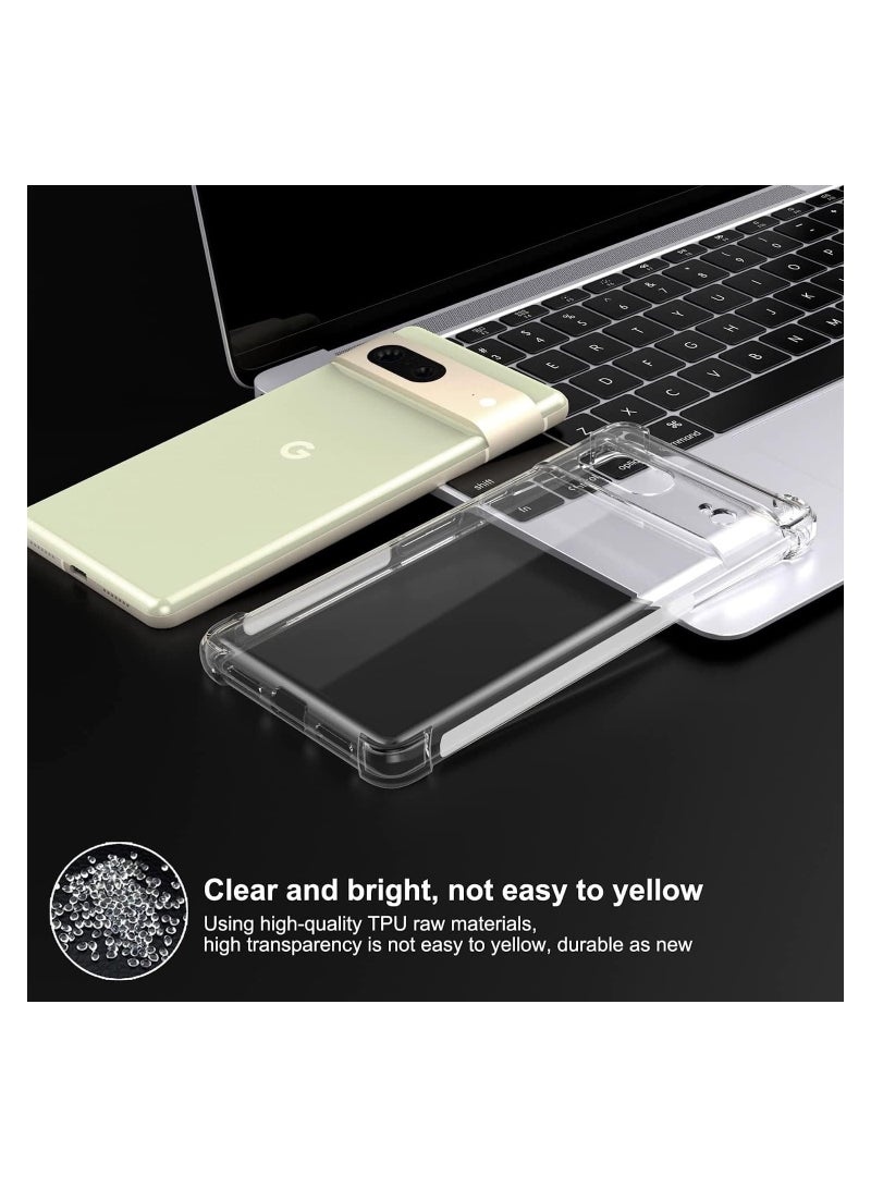 Clear Back Cover Case for Google Pixel 7 | Shockproof 360 Degree Protection | Camera Protection | PC, TPU | Transparent Hard Back Cover Case for Pixel 7 Clear - Image 3