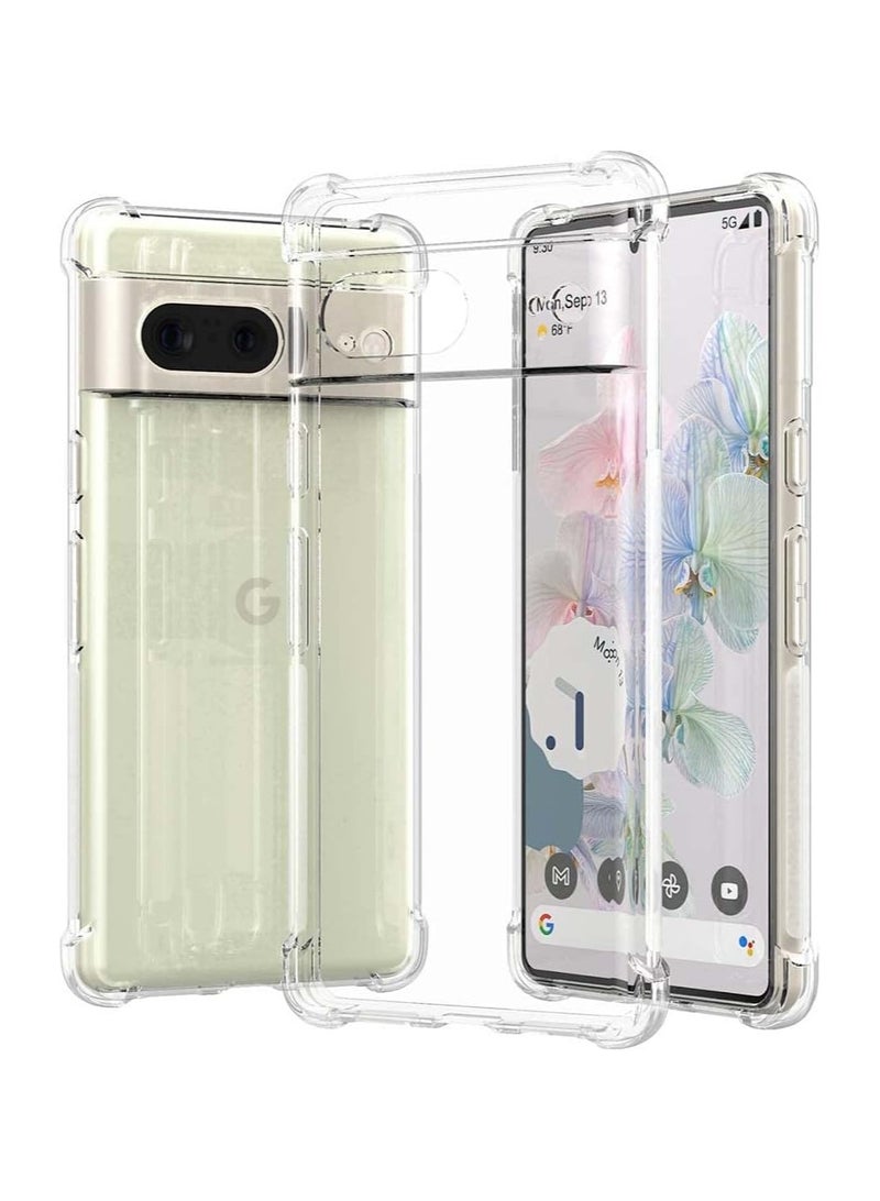 Clear Back Cover Case for Google Pixel 7 | Shockproof 360 Degree Protection | Camera Protection | PC, TPU | Transparent Hard Back Cover Case for Pixel 7 Clear - Image 2