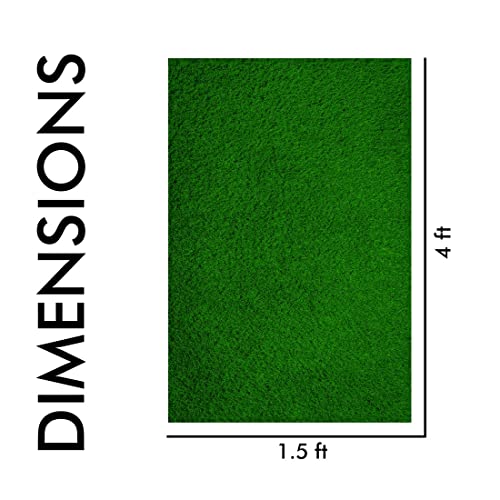 Yellow Weaves 45 MM High Density Artificial Grass Rectangular Carpet Mat for Balcony, Lawn, Door (1.5 X 4 Feet), Green - Image 4
