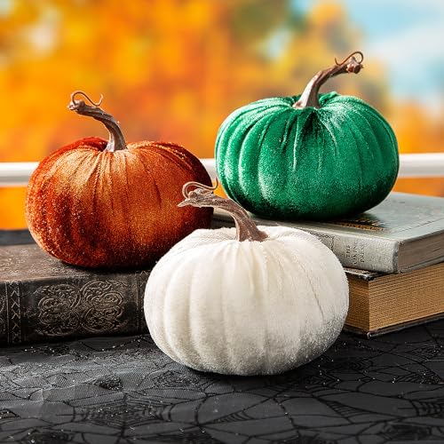 Fun Express Fun Express Fall Velvet Pumpkins - 3 Pc  - Image 2