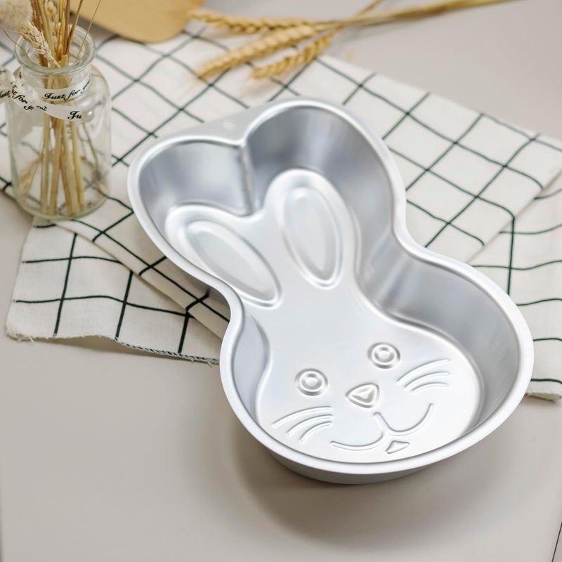 Yikinip Bunny Shape Cake pan,Bunny cake tinï¼ŒAluminum Rabbit Shape Cake Mold for Baking, Easter Cake Pan,baking pan(Bunny Shape Cake pan) - Image 4