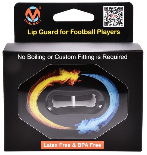 Oral Mart Football Mouth Guard (Ice & Fire) - Lip Guard Mouthpiece - Football Mouthguard Pacifier Protector with Detachable Strap - Image 4