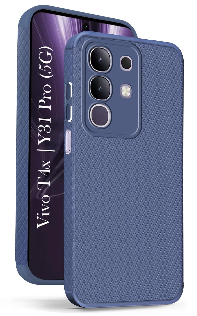 Jkobi Back Cover Case for Vivo T4x | Vivo Y31 Pro (Liquid Silicone | Side Grip | Camera Protection) - Image 1