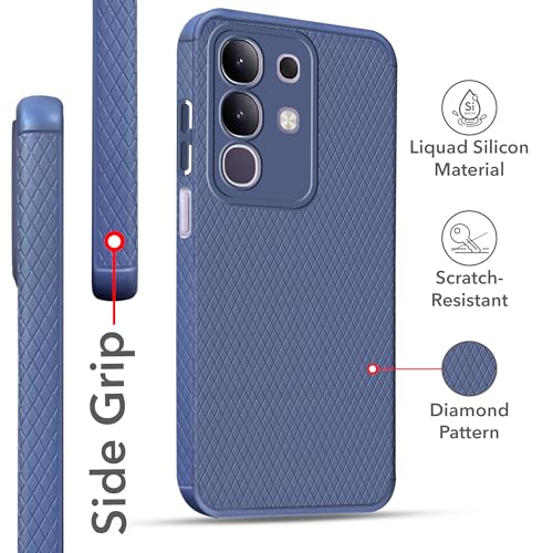 Jkobi Back Cover Case for Vivo T4x | Vivo Y31 Pro (Liquid Silicone | Side Grip | Camera Protection) - Image 2