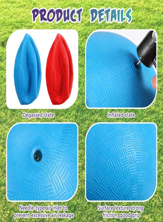 Macarrie 20 Pcs 6 Inches Playground Dodgeball Kick Balls for Kids Adults Colorful Inflatable Balls Handballs Soccer Basketball Handball Games Camps Schools Outdoors - Image 5