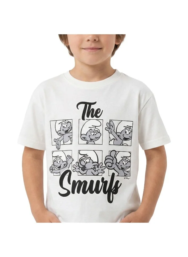 Trucare  Toddler Boys The Smurfs Graphic Oversized T-Shirt for Kids | Best Price UAE