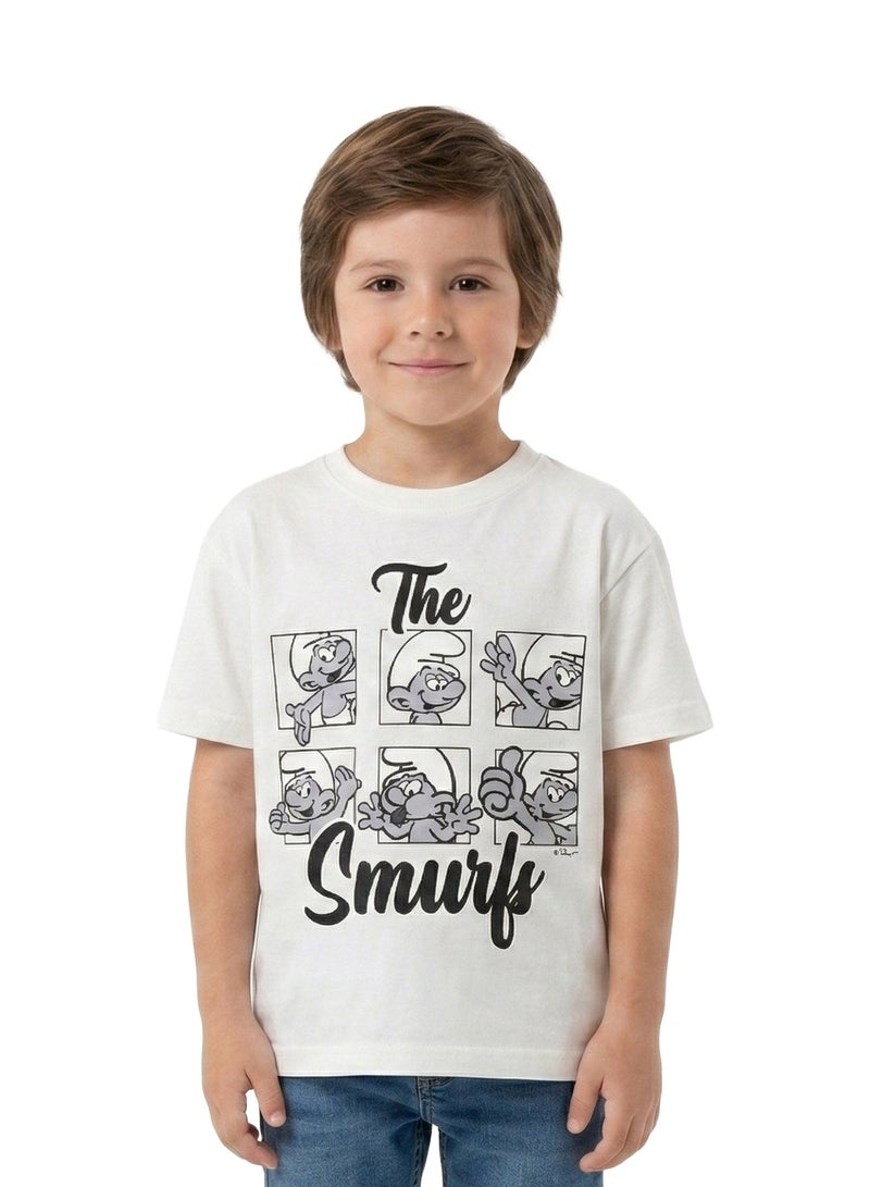 Trucare Toddler Boys The Smurfs Graphic Oversized T-Shirt - Image 1