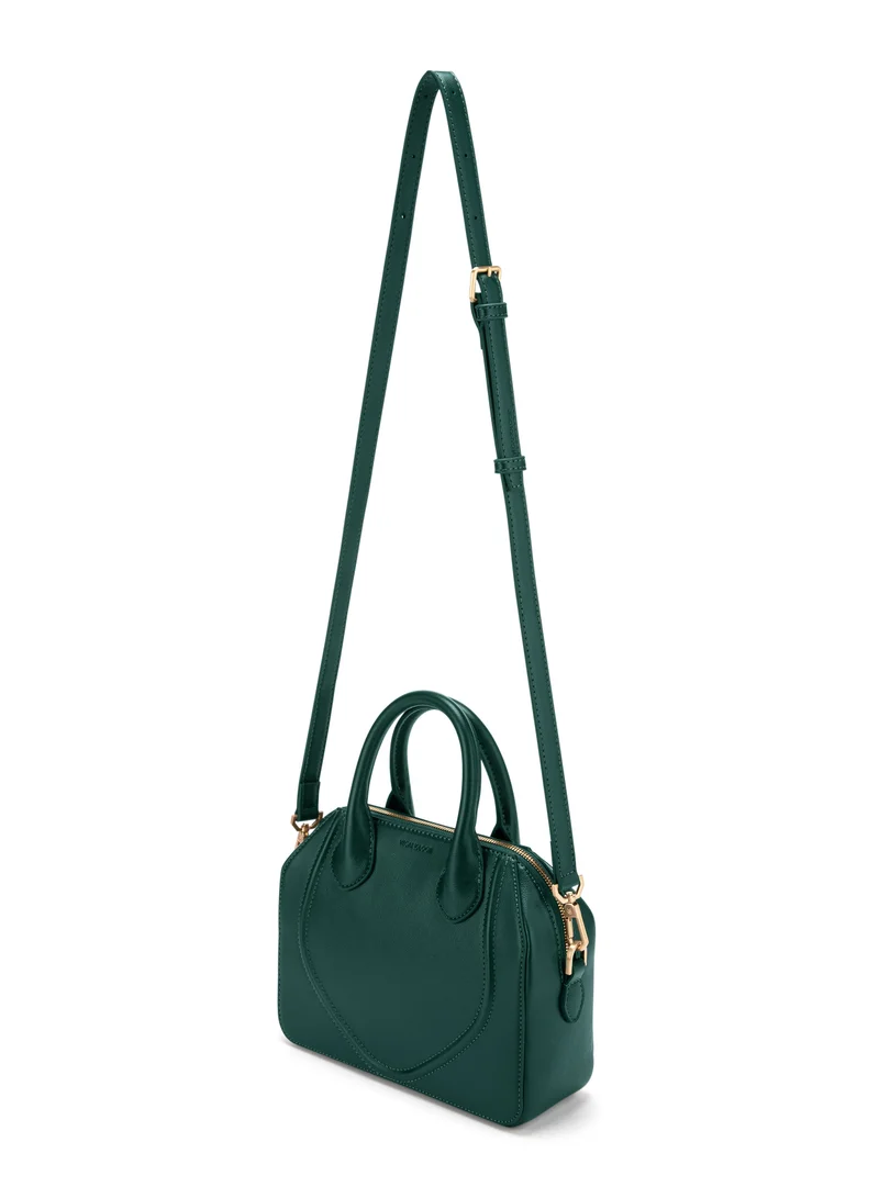 Veganologie Gemma Crossbody Bag In Veganologie In Gold Hardware Made From 1.5 Bamboo Stems