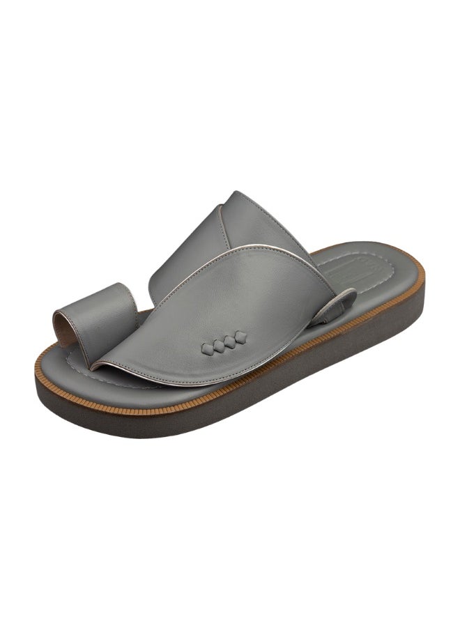 NAD Gray genuine leather arabic sandals  - Image 1