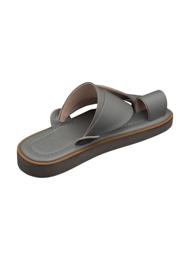 NAD Gray genuine leather arabic sandals  - Image 3
