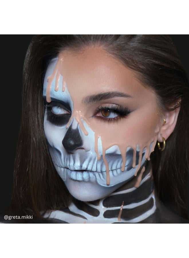 mehron جل مكياج 3-D | مكياج تأثيرات خاصة بالجيلاتين | جل تأثيرات الهالوين والندوب | جلد مزيف للمسرح، الشاشة، المسرحيات، الكوسبلاي، والهالوين (2 أونصة) (لون البشرة) - Image 2