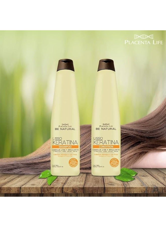 BeNatural Lisso Keratina Shampoo 350ml - Image 3