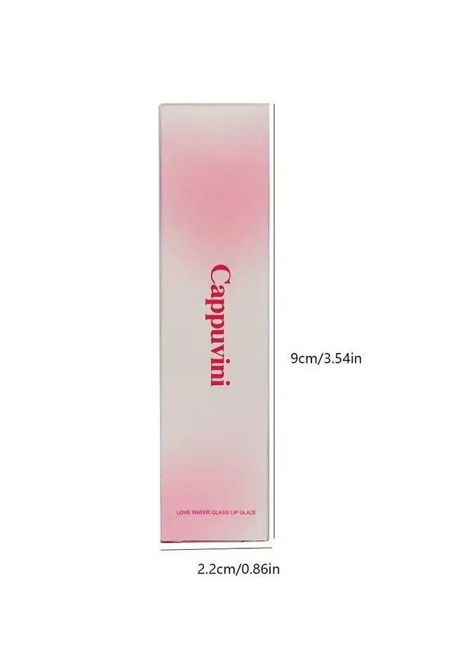 Cappuvini 1 PC High-Value Lipstick and Lip Gloss Set - Pink, Love, Honey, Milk, Tea - Plumping and Moisturizing Lip Glaze COLOR 01 - Image 5