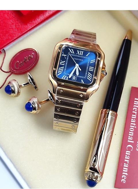 New men's set, latest version, consisting of. hour  And your pen and cuff are distinguished and elegant