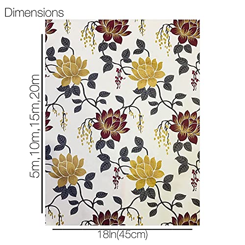 Homerz Shelf Liners for Kitchen Shelves, Shelf Liners for cupboards, Shelves Covers Sheets mat roll for Wardrobe, Drawer mats Liners for Kitchen, 100% Waterproof (10 Meter, Brown Lotus) - Image 4