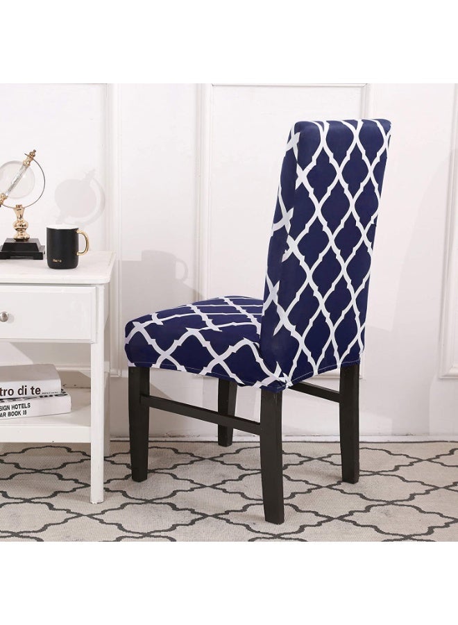 Dining Chair Covers, Set of 6, Removable Washable Geometric Pattern Stretch Chair Slipcovers, Four Seasons Universal Chair Protector Covers for Kitchen, Dining Room, Hotel, Banquet - Image 4