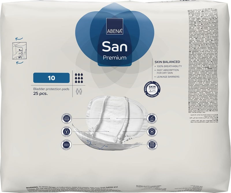 Abena San Premium Incontinence Pads Heavy Absorbency Sizes 8 to 11 Size 10 25 Count - Image 3
