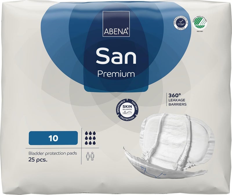 Abena San Premium Incontinence Pads Heavy Absorbency Sizes 8 to 11 Size 10 25 Count - Image 1