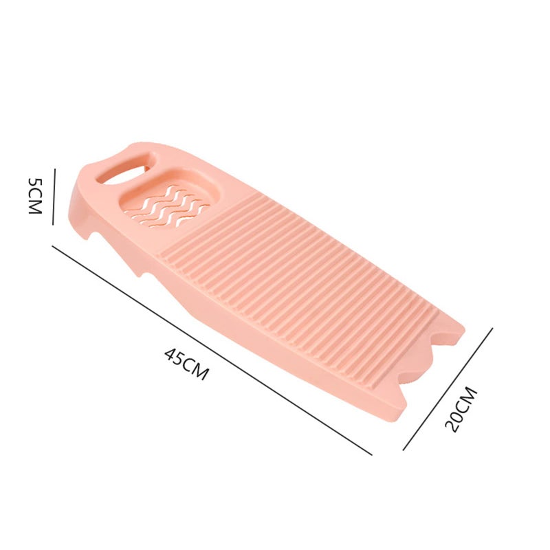 Cansybil Non-Slip Laundry Washing Board, Household Washboard, Hand Wash Board, Manual Wash Clothes Laundry Pad Scrubbing Board for Household(15.7x8.07x1.06inches) (B-Light Pink) - Image 2