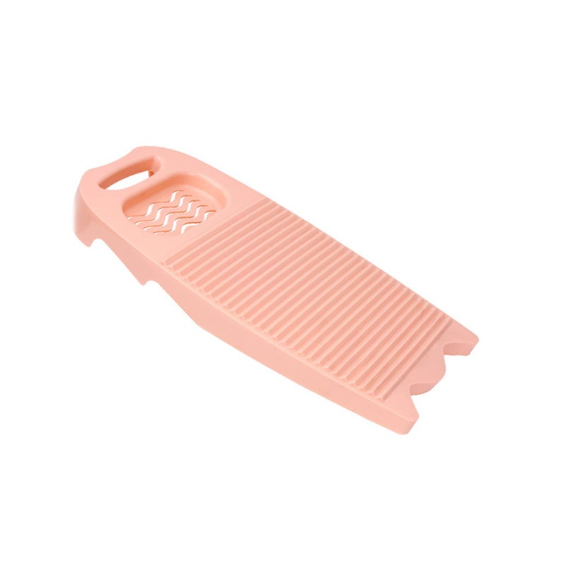 Cansybil Non-Slip Laundry Washing Board, Household Washboard, Hand Wash Board, Manual Wash Clothes Laundry Pad Scrubbing Board for Household(15.7x8.07x1.06inches) (B-Light Pink) - Image 1