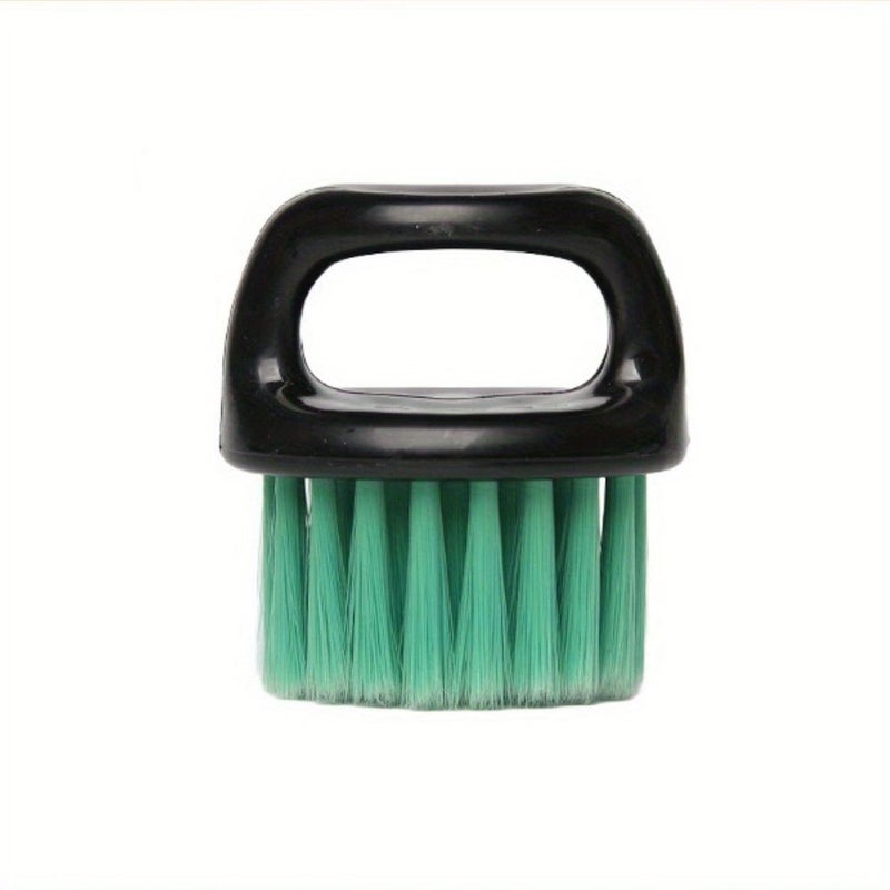 Vintage Ring Brush For Mens Beard Care White Handle With Blue Bristles For Styling Haircuts And Cleaning Broken Hair - Image 5