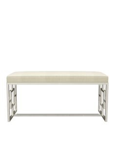 RIGID Steel Cleo Stainless Steel Bench with Padded Cushion Seat  56x121x48cm  - Image 3