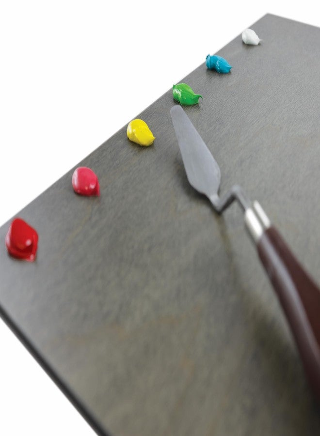 New Wave POSH Table Top Wooden Artist Palette | Neutral Grey Stain, 9 x 12 inches, Fits in Masterson Sta-Wet Premier and Artist Palette Seal, Wooden Painting Palette, Oil Paint Palette, Wood Palette - Image 3