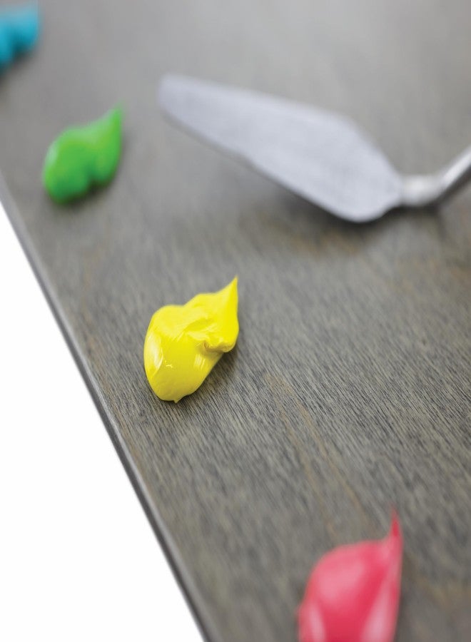 New Wave POSH Table Top Wooden Artist Palette | Neutral Grey Stain, 9 x 12 inches, Fits in Masterson Sta-Wet Premier and Artist Palette Seal, Wooden Painting Palette, Oil Paint Palette, Wood Palette - Image 4