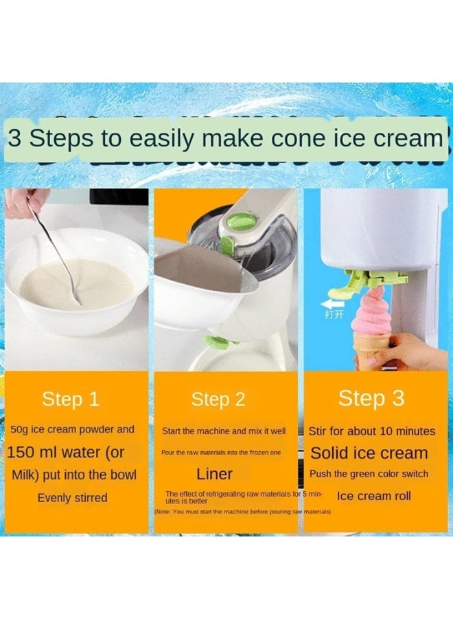 إم مياويان صانعة آيس كريم جاهزة للأكل، سعة 1000 مل، صانعة آيس كريم منزلية للاستخدام المنزلي، صانعة مخروط الزبادي أوتوماتيكية، حاوية آيس كريم قابلة للفصل، مناسبة للمطاعم العائلية. - Image 5