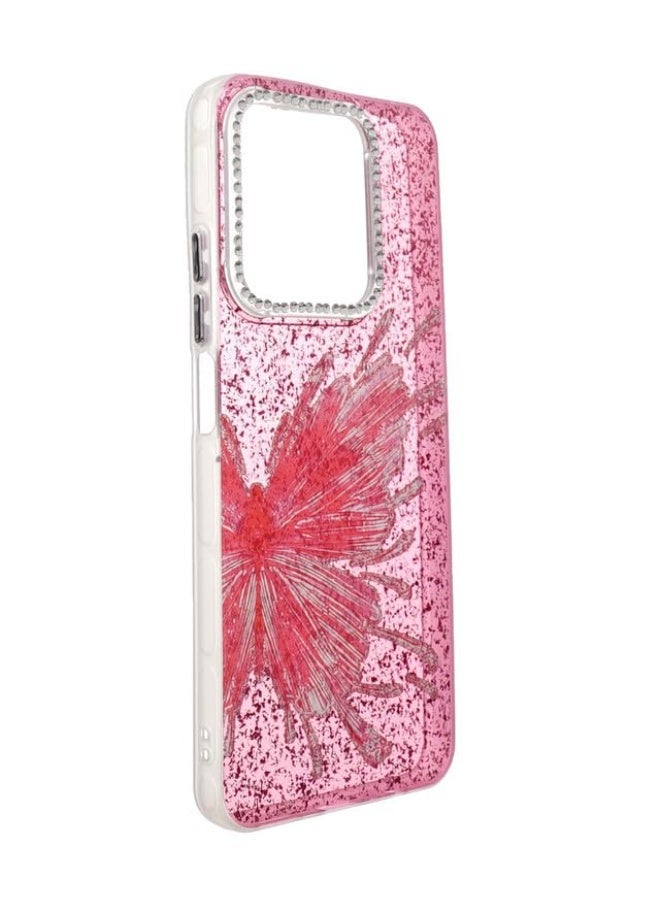 Glitter Plastic Back Cover For Realme C63, Multi Color - Image 3