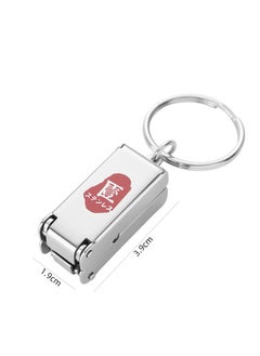 KENSUO 1 Pack Travel Keychain Finger Nail Clippers Mini Foldable Stainless Steel Nail Cutter Portable Nail Clippers with Nail Files  - Image 2