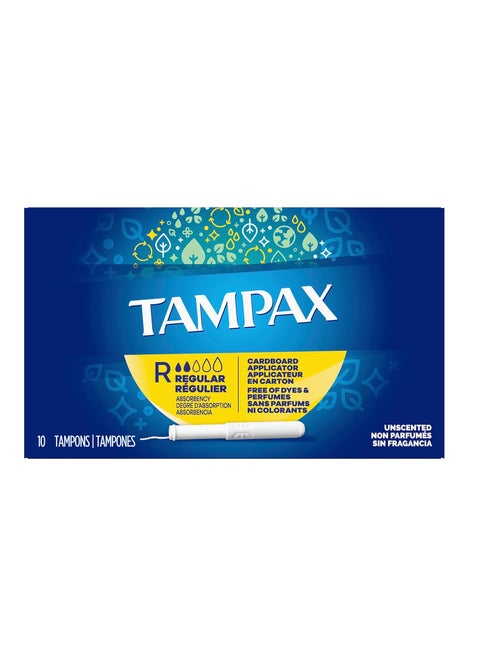 Tampax Regular Tampons 10 Count