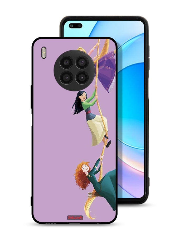 Tolwak Huawei nova 8i Protective Case Cover Girls Climbing Art - Image 1